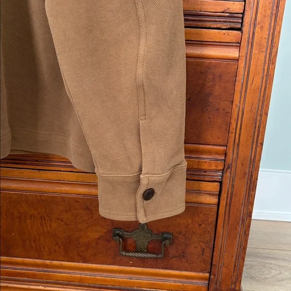 Banana Republic Full Zip Ponte Knit Chore Jacket Size L Hazel Gaze - Picture 7 of 11